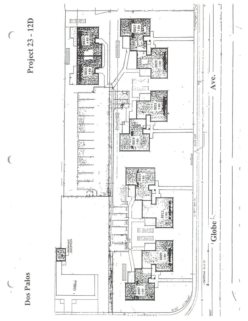 Site or floor plan for CA 23-12D