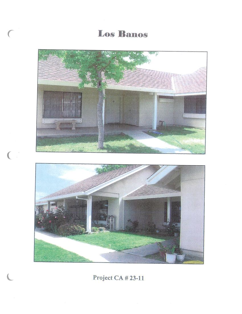 Photographs of project CA 23-11 in Los Banos
