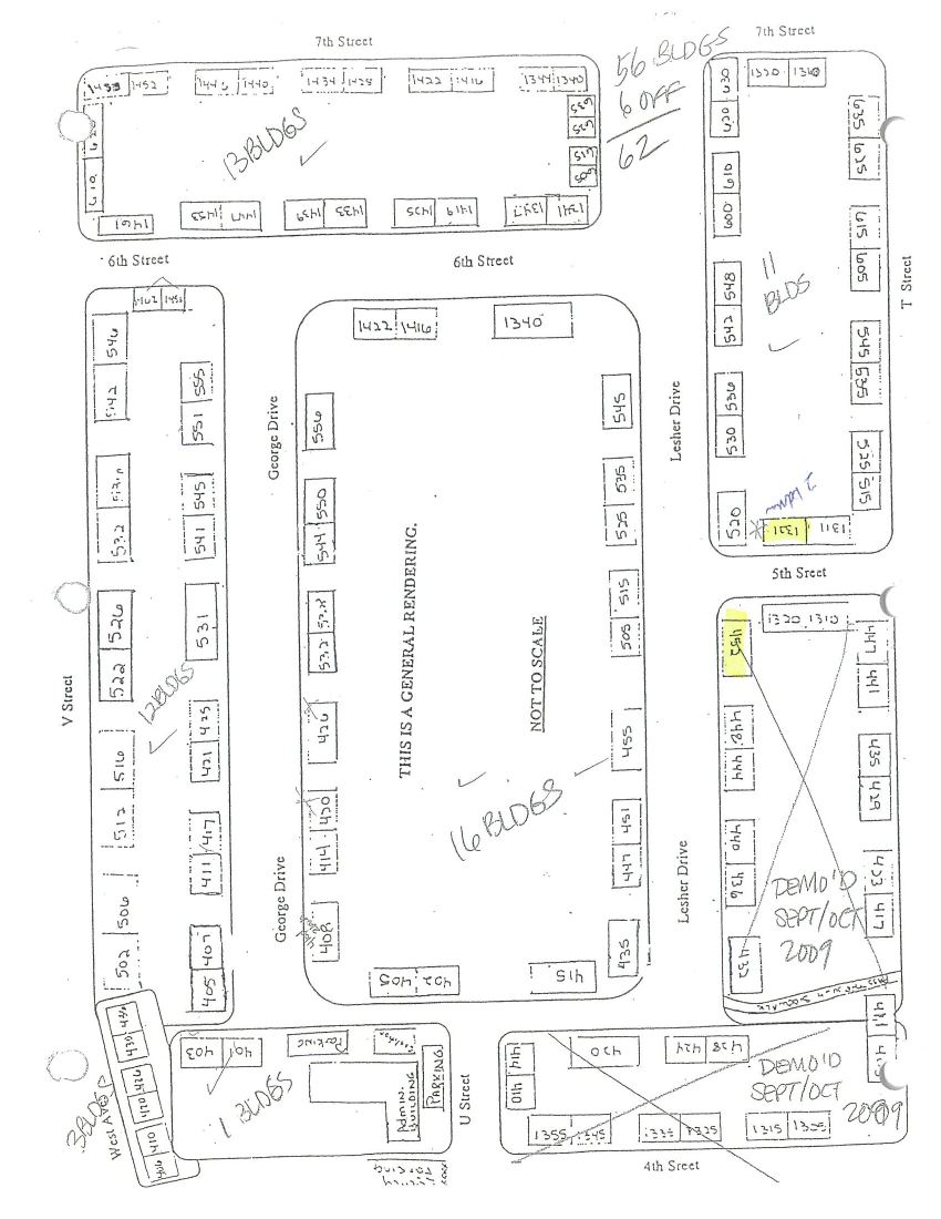 Site or floor plan for CA 23-10 (sheet 1)