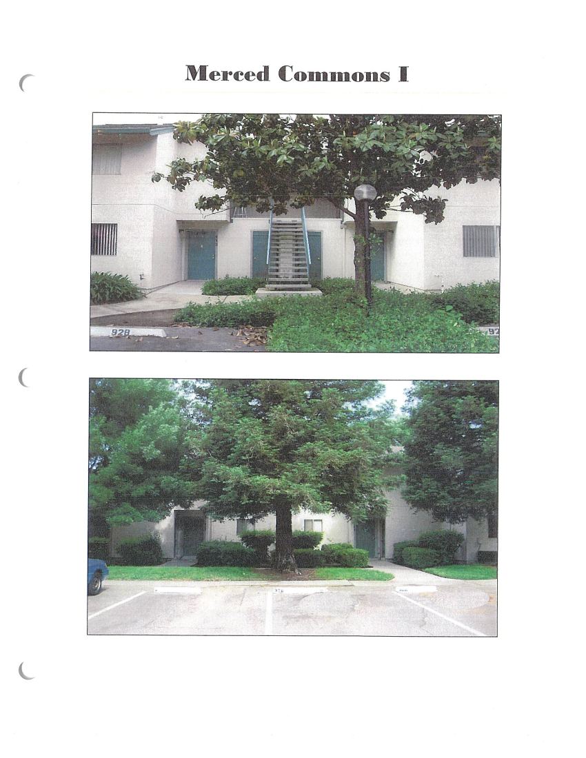Photographs of project PBV in Merced Commons I