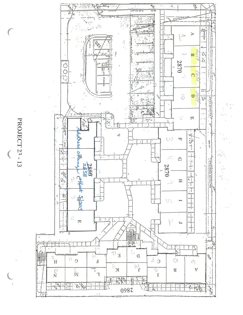 Site or floor plan for CA 23-13