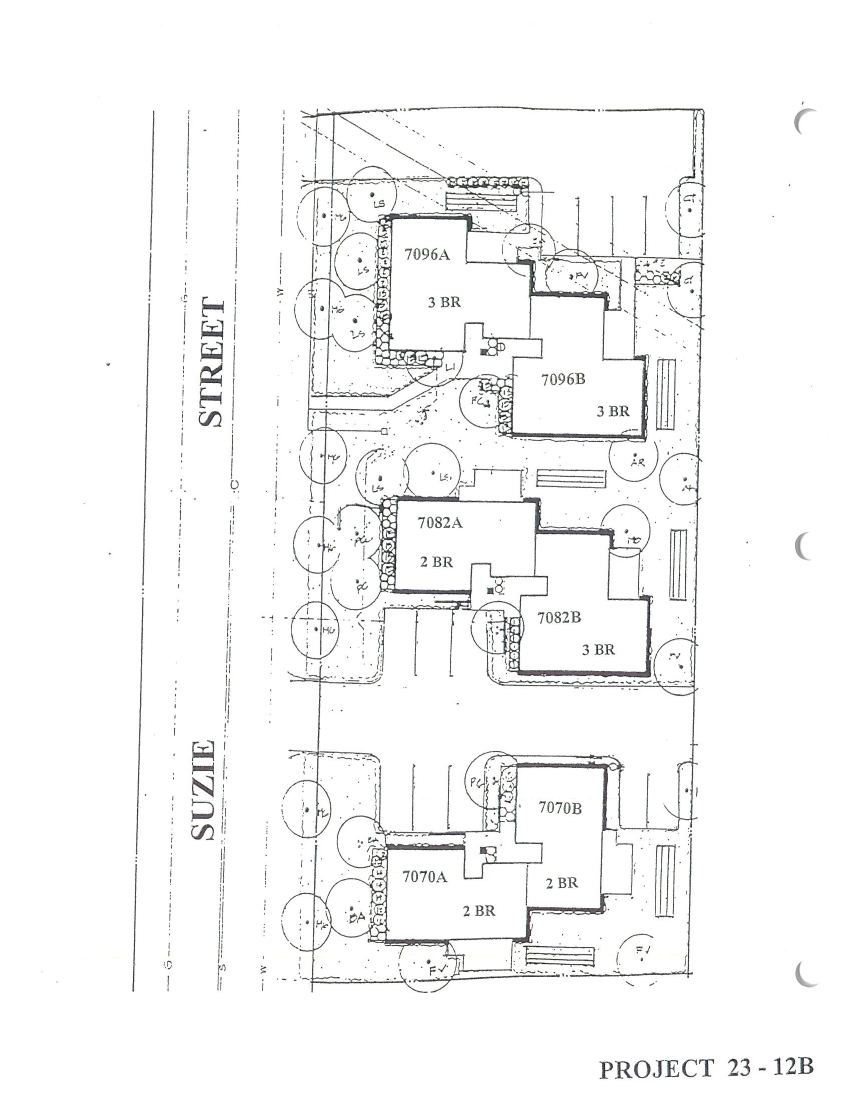 Site or floor plan for CA 23-12B